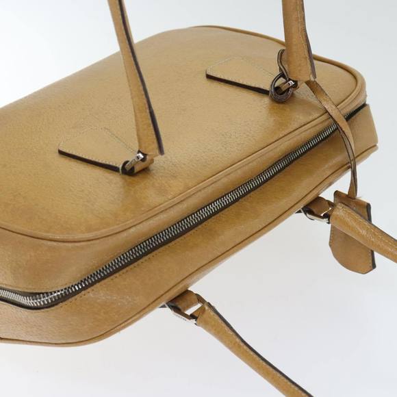 PRADA Shoulder Bag Leather Brown Silver Auth yk15387 - Picture 6 of 16